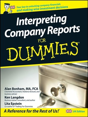 cover image of Interpreting Company Reports For Dummies